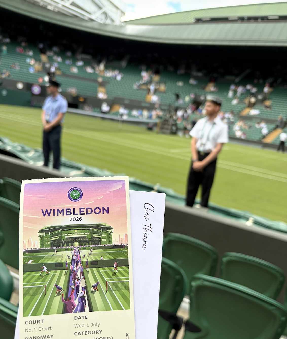 Chez Thiara — No.1 Court, Wimbledon 2026